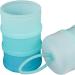 2pcs Liwein Milk Formula Dispenser - 4 Layers Portable Pot for Travel Outdoor Feeding - Blue+Pink - Buy Online on GoSupps.com