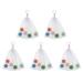5-piece set long foam net foam net facial cleansing shower bubble net easy bubble mesh bag