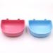 HIXNUG 4 Pieces Hamster Semicircle Feeder Two Color Hanging Food Water Container Portable Feeding Cage Cups Plastic Food Bowl with Hook for Hamsters Rabbit Birds Pet - Buy Online on GoSupps.com