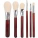 Eyebrow Blusher Makeup Brush Set Soft Brush Hair Portable 6pcs Cosmetic Brush with Redwood Handle Apply Eye Shadow Highlight for Makeup Look - Buy Online on GoSupps.com