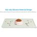 AUDWUD Silicone Waterproof Dog & Cat Feeding Mat | Anti-Slip Pet Bowl Mat 47x30 cm Beige - Perfect for International Shipping - Buy Online on GoSupps.com