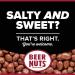 BEER NUTS Original Peanuts 12oz Resealable Cans (3 Pack) - Sweet & Salty Roasted Bar Nuts - Gluten-Free, Kosher, Low Sodium - Made in USA - Buy Online on GoSupps.com