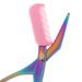 YITAQI Eyebrow Comb Scissors Titanium Grooming Trimmer - Stainless Steel Makeup Tools, Eyelash Hair Clips, Shaping Razor Hair Scissors Trimmer (Green/Purple) - Buy Online on GoSupps.com