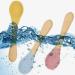 Baby Fork and Spoon Set - 4 Pcs Silicone Feeding Utensils for Easy Grip | Toddler Cutlery Kit for Kids | Children's Flatware Set for Infant Weaning 6-12 Months - Buy Online on GoSupps.com