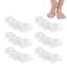 zoerbufan Toe Separators 3 Pair Toe Stretcher for Overlapping Toes to Relax Toes Silicone Toe Straighteners for Hallux Valgus Soft Gel Toe Spacers for Correct Bunions (Transparent)