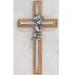 KeegansCatholicTreasures Blue Boys Wall Cross Oak Baby Infant Christening Baptism Shower Made in The USA 1 Pack