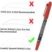 Angoily 6pcs Waterproof Eyeliner Dual Tip Markers Marker Pens Eyebrow Pencil Double Head Leather Pen 13.9x1.8cm Red - Buy Online on GoSupps.com