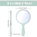 25-Piece Portable Handheld Hand Mirror Set for Women & Girls - Compact Round Mirror for Travel, Camping, Daily Use - White, Pink, Black, Blue, Green - Buy Online on GoSupps.com