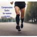 Tecaffect Copper Compression Stockings for Flying - Anti-Fatigue DVT Socks for Men & Women - Size M - Black - Buy Online on GoSupps.com