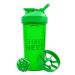 Shakenext |Proteinshaker bottle 700ml with mixing ball + mixing sieve plastic for fitness protein & protein shakes - leak -proof lid with loop dishwasher -safe (green) Special |Green