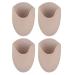 Holibanna 2 Pairs Toe Protector Ballet Anti Toe Half Socks Toe Wrapped Protector Dance Toe Care Pad Rolling Toothpaste Squeezer Forefoot Toe Pad Pointe Shoes Sock Pad Women's Knitted Fabric