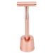 Premium Portable Manual Safety Razor for Men - Zinc-Aluminium & Brass Handle Double-Edged with Copper Base for Ultimate Grooming - Buy Online on GoSupps.com