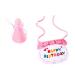 Zhouocea 2 Pcs Cat Birthday Bandana Pink Pet Puppy Birthday Bandana Scarf Party Hat Accessories Cute Birthday Hat for Dog Cat Pet Birthday Party Supplies (Pink)