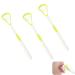 3 Pack Tongue Scrapers 100% BPA Free - Dual Sides Tongue Scraper Cleaner Help Fight Bad Breath (Yellow)