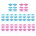 Ximimark 100 pairs Silicone Lash Lift Pad Set - Eyelash Extension Lifting Rods and Shield - 3D Eyelash Curler Accessories for Professional Results