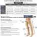 Truform Thigh High Compression Stockings 20-30 mmHg - Beige, Medium - 1 Pair - Buy Online on GoSupps.com