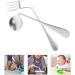 Parkinson's Utensils Set - Adaptive Stainless Steel Spoon & Fork for Disabled Elderly - Easy Grip Self-Feeding Utensils (Right Handed) - Buy Online on GoSupps.com