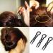 6PCS Brown Plastic U Shaped Hair Pins for Women - Hair Styling Clip Updo Bun Twist Chignon Bobby Pins - Buy Online on GoSupps.com