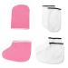 Ipetboom 4 Pairs Hand and Foot Mask Skin Care Glove Moisturizing Gel Gloves Paraffin Wax Gloves Hand Spa Gloves Paraffin Wax Mitts Booties Gel Sokcs Heel Nursing Cover Take a Bath