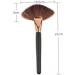 1pc Make Up Brush Cosmetic Fan Brush for Face Highlighter Blush Powder Bronzer Cheekbones - Buy Online on GoSupps.com