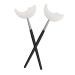 2 Pcs Lash Shield For Applying Lashes  Mascara Guard Shields  Reusable Eyelash Shields Guard  Under Eye Guards for Mascara  Eye Makeup Tools(Black Handle)