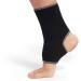 Neotech Care Ankle Support Sleeve - Open Heel Light Elastic & Breathable Knitted Fabric - Medium Compression - For Men Women Kids - Right or Left Foot - Black Colour (Size L 1 Unit) L 1 - Buy Online on GoSupps.com
