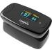 Europapa pulseximeter finger pulse oximeter oximeter ideal for the fast measurement of the oxygen saturation (SPO2)-axis pulse knife for adult-oled display (black)
