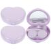 Gleavi glasses 3 sets contact lens container set with mirror compact bearable storage set travel container contact lens box purple mini container violet