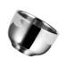 Angoily 2 STK impact bowl hairdresser rapid tool stirring bowl made of stainless steel double -layer shaving cup stainless steel container Metal stainless bowls made of metal stainless steel beard the bladder man silverx2stk 7.3x5cmx2pcs