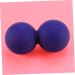 JeCompris 3-Pack Muscle Peanut Massage Balls - Acupressure & Fitness Roller - Dark Blue Silicone Yoga Peanuts for Foot Sole Relief - Buy Online on GoSupps.com