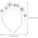 Uonlytech Star Headband Rhinestone Star Tiara Rhinestone Star Crown Sliver Star Headpiece Christmas Star Hiar Hoop for Girls Women Silver - Buy Online on GoSupps.com