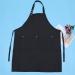 DOITOOL 1pc Cosmetology Aprons Black Robe Black Hair Dye Shampoo Apron for Kitchen Hair Stylist Cape Irish Accessories for Women Bbq Apron Chef Bibs Dress Shawl Work Dedicated Wai Single - Buy Online on GoSupps.com