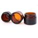 3 PCS Brown Glass Refillable Cosmetic Jars | Empty Face Cream & Lip Balm Containers (30 ml) - International Shipping Available - Buy Online on GoSupps.com