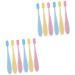 Frcolor 12-part set infant toothbrush toothbrush for children oral toothbrush toothbrushes for children Portable toothbrush travel toothbrush children's toothbrush thorough cleaning