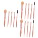 FRCOLOR 15 pcs Foundation Brush brush Triangular bucket pink make up brushes suite face brush makeup face brushes makeup brush blending brush for makeup portable eyebrow brush 16.50X3.20X3.20CMx3pcs Pinkx3pcs