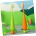 Minkissy 30 Pack Carrot Toothbrushes for Kids - Soft Bristles Children's Travel Toothbrushes - Bulk Kids' Oral Care - Buy Online on GoSupps.com
