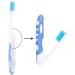 Regerly 8-Piece Foldable Travel Toothbrush Set - Mini Portable Soft Bristle Brushes for Camping & Travel - Buy Online on GoSupps.com
