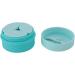 Silicone Cream Jars with Spoon Travel Silicone Makeup Container Portable 3 in 1 Outdoor for Women (Sky Blue) - Buy Online on GoSupps.com
