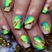 24Pcs Press on Nails Short Fake Nails Acrylic Square Round False Nails Summer Reusable Artificial Nails for Women Girls