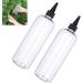 SMELEYOU Applicator Bottle for Hair Ounce Squeeze Hair Coloring Bottle PET Plastic Refillable Bottles 2PCS. - Buy Online on GoSupps.com