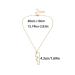 Buy LittleB Minimal Serpentine Pendant Necklace - Short Gold Fashion Jewelry for Women & Girls | International Shipping - Buy Online on GoSupps.com