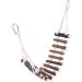 inherited Wood Climbing Ladder Toy Naturals Rope Ladder Bird Toy Wooden Hamster Ladder Flexible Bridge Swing Ladder for Parrots Pet Training for Bird Parrot Budgie Parakeet Cockatiel Macaw - Buy Online on GoSupps.com