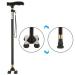 Crutches for The Elderly - Four-Foot Canes - Old Cane - Anti-Slip Telescopic Four-Corner Crutches - Walker with Lights Beautiful Scenery Bathing in Sunlight