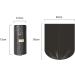 100pcs Household Black Bag for Bathroom Garbage Bag Kitchen Trash Disposable Plastic Bags 45x50cm Black - Buy Online on GoSupps.com