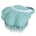 Molain Dog Cat Bath Brush Comb Silicone Rubber Dog Grooming Brush Silicone Puppy Massage Brush Hair Fur Grooming Cleaning Brush Soft Shampoo Dispenser(blue paw shape)