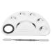 POPETPOP Palette de Maquillage en Acier Inoxydable Palette de M lange Cosm tique Spatule M tallique Taille Moyenne pour Nail Art et Usage Professionnel Accessoire Portable pour Salon