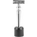 Black Zinc Alloy Safety Razor Stand for Bathroom - Mustache Shaver Brush Holder - Buy Online on GoSupps.com
