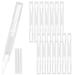 YILINNA 15 Pcs 3ml Transparent Twist Pens Empty Cuticle Nail Oil Pen with Brush Cosmetic Container Pen Lip Gloss Tube Cosmetic Container Applicators for Lip gloss Nail Polish Eyelash Growth Liquid
