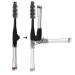 Folding Eyebrow Comb & Eyelash Separator Set - 3-Piece Steel Makeup Grooming Brush for Perfect Brows & Lashes - Buy Online on GoSupps.com