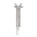 Hair clips butterfly diamond tassel hairpin fashion side bangs clip duckbill clip hair accessories for Women and Girls(Silver)